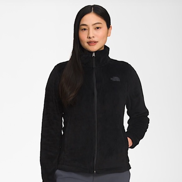 The North Face Osito Fleece Jacket Full Zip Warm Black Size Large Damaged - Picture 1 of 10